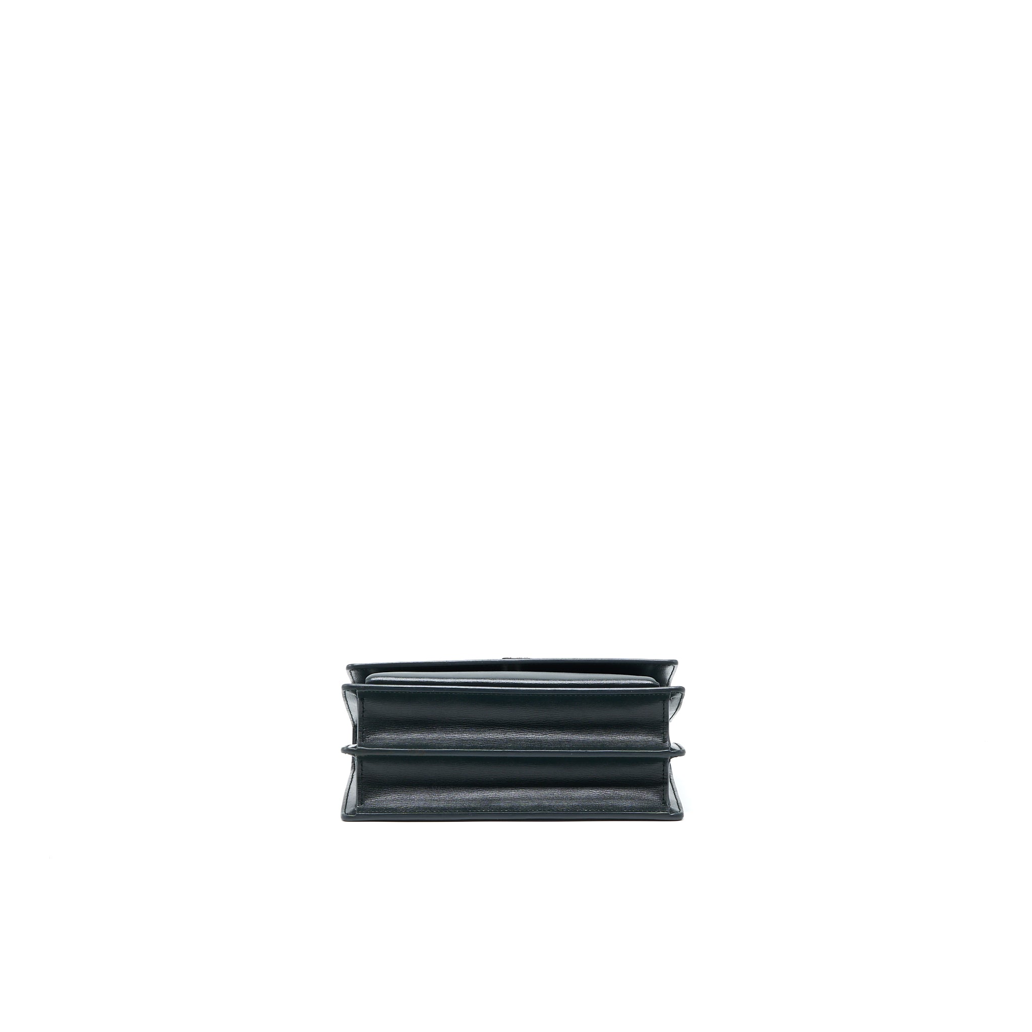Saint Laurent Sunset Chain Bag Calfskin Dark Green SHW - Image 5