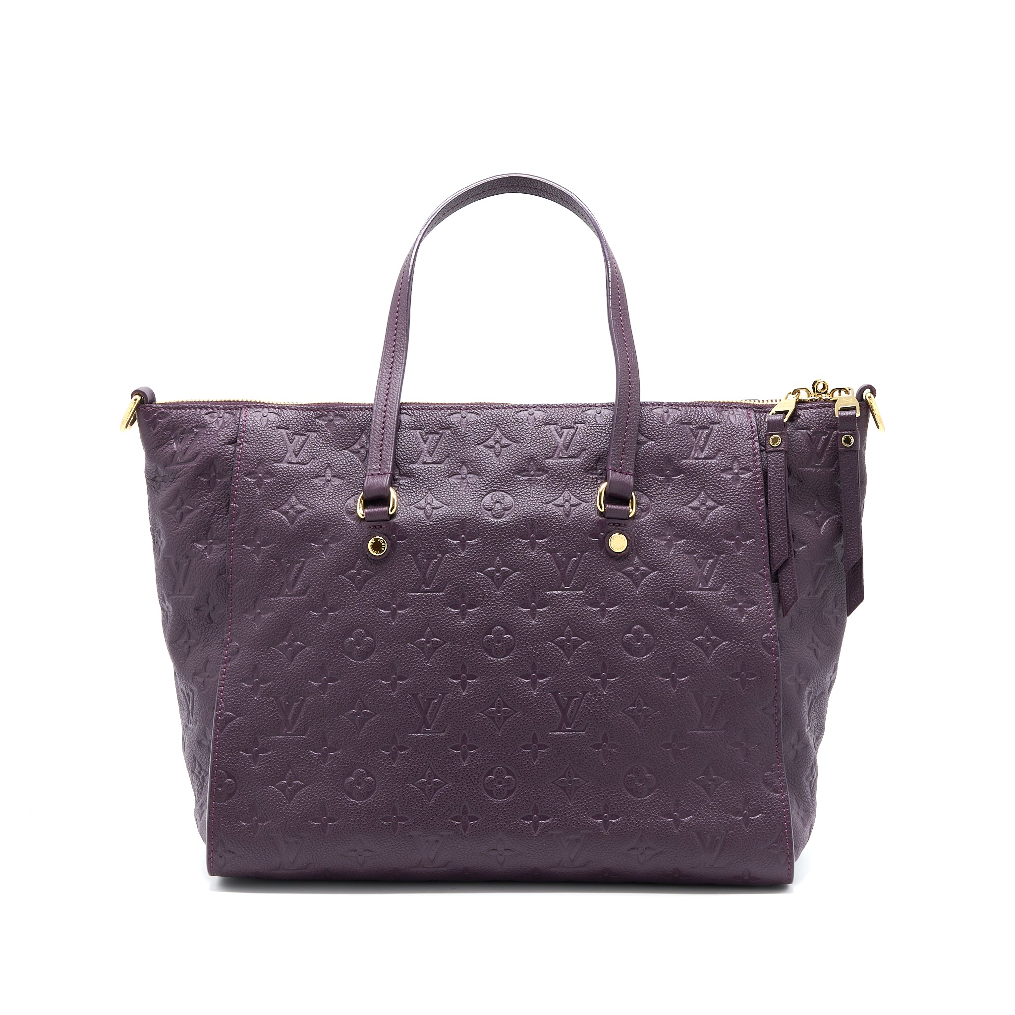 Louis Vuitton Petillance Tote Bag Monogram Empreinte Dark Purple GHW - Image 2