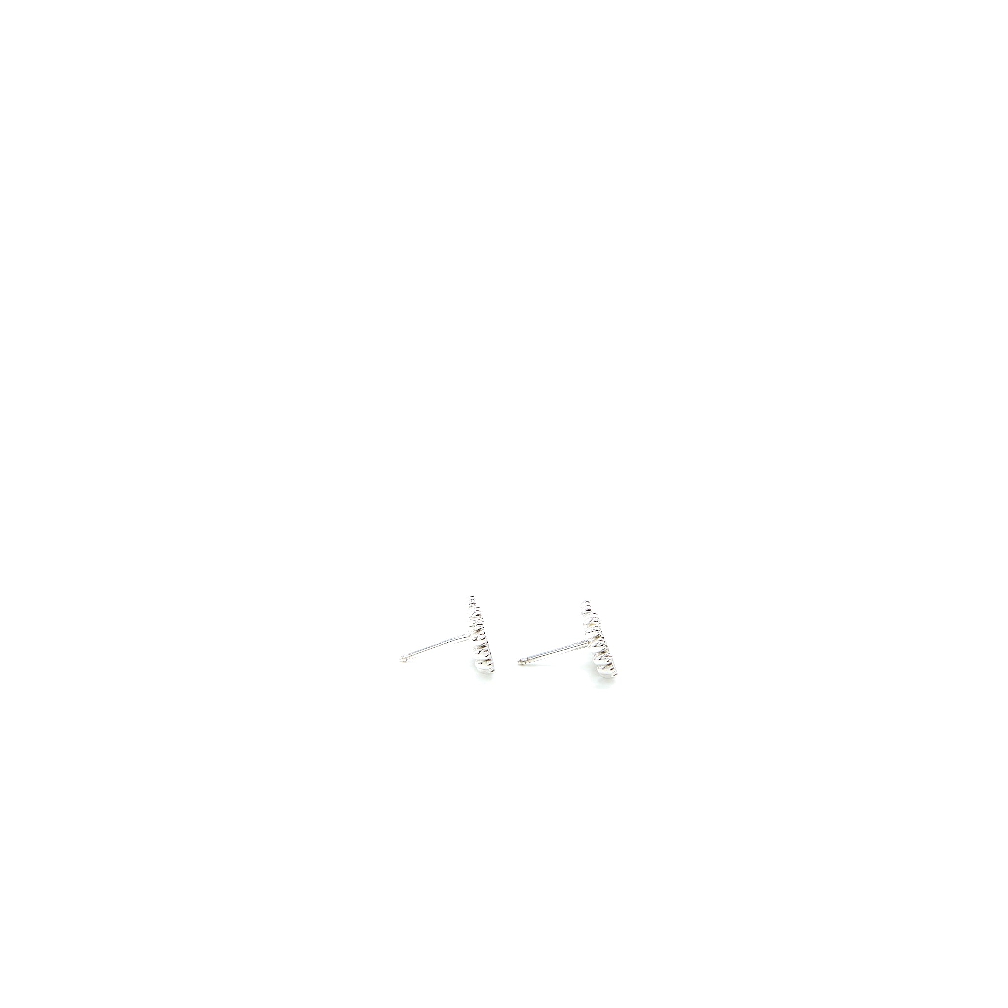 Gucci GG Running Studs Earrings White Gold Pink - Image 3