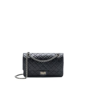 Chanel 2.55 Small Reissue Flap Bag Aged Calfskin Ruthenium SHW (Microchip)