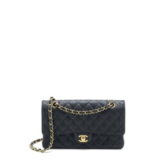 Chanel Medium Classic Double Flap Bag Caviar Black GHW