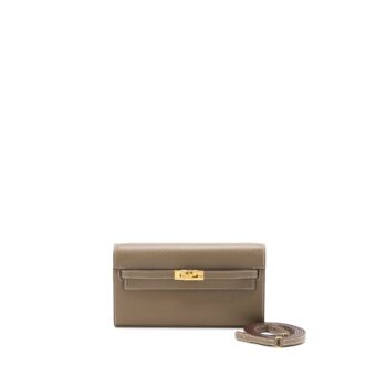 Hermes Kelly To Go Epsom Etoupe GHW Stamp Z