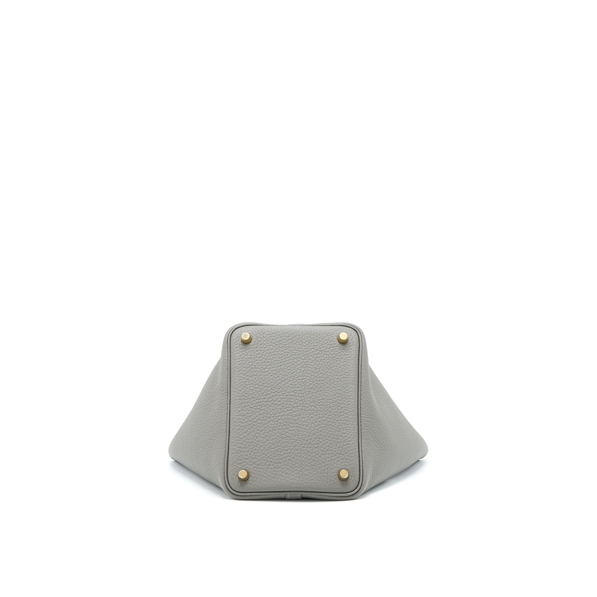 Hermes Picotin 18 Lock Bag Clemence 0L Gris Meyer GHW Stamp U - Image 5