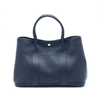 Hermes Garden Party 36 Clemence Blue Nuit SHW Stamp Square L