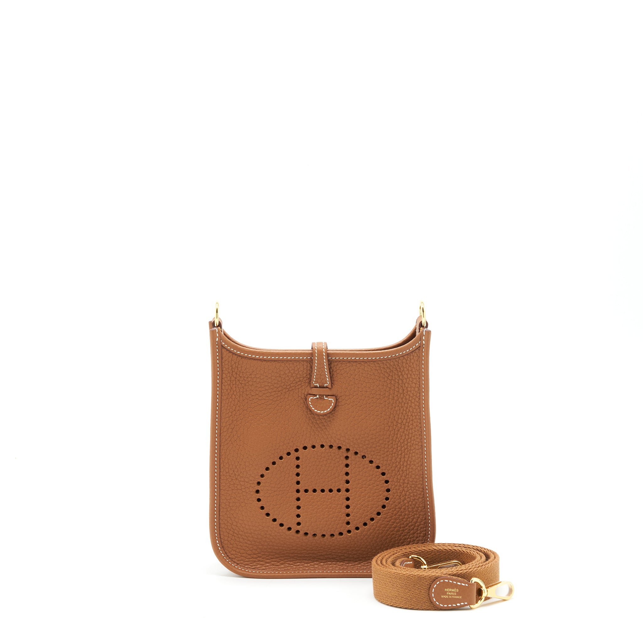 Hermes mini Evelyne 16 Gold GHW stamp Z