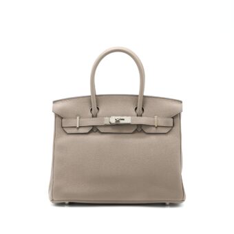 Hermes Birkin 30 Togo M8 Gris Asphalt SHW Stamp A