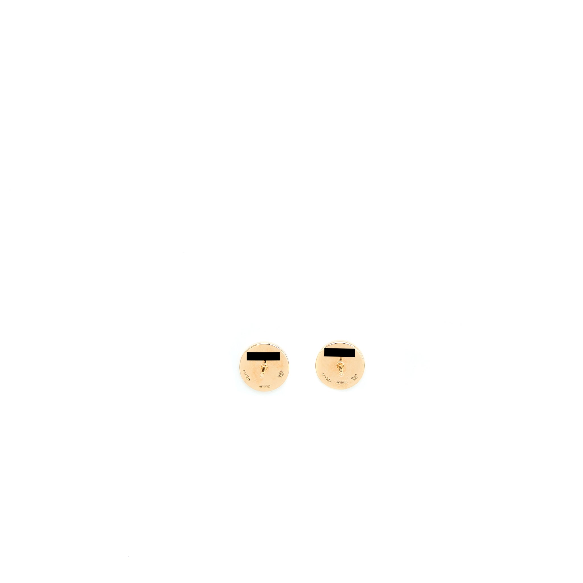 Bvlgari Single Classic Earring Onyx Rose Gold - Image 5