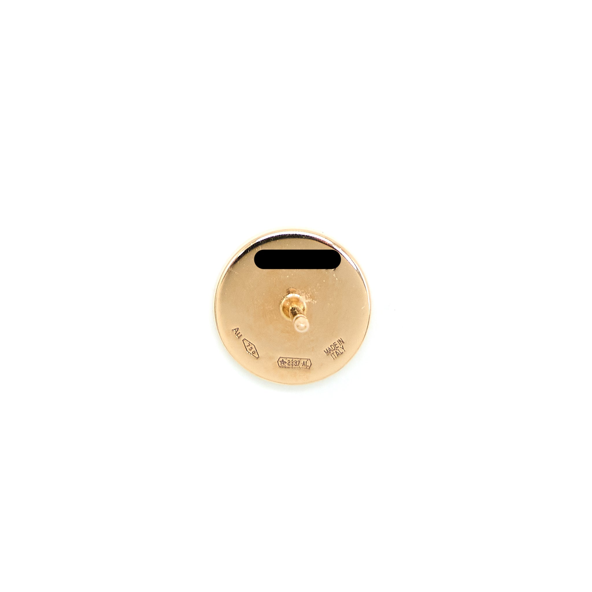 Bvlgari Single Classic Earring Onyx Rose Gold - Image 4