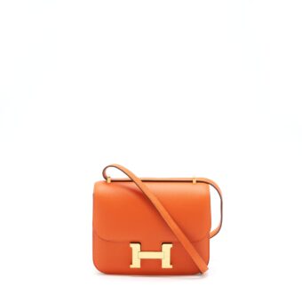 Hermes Mini Constance Epsom 9J Feu GHW Stamp D