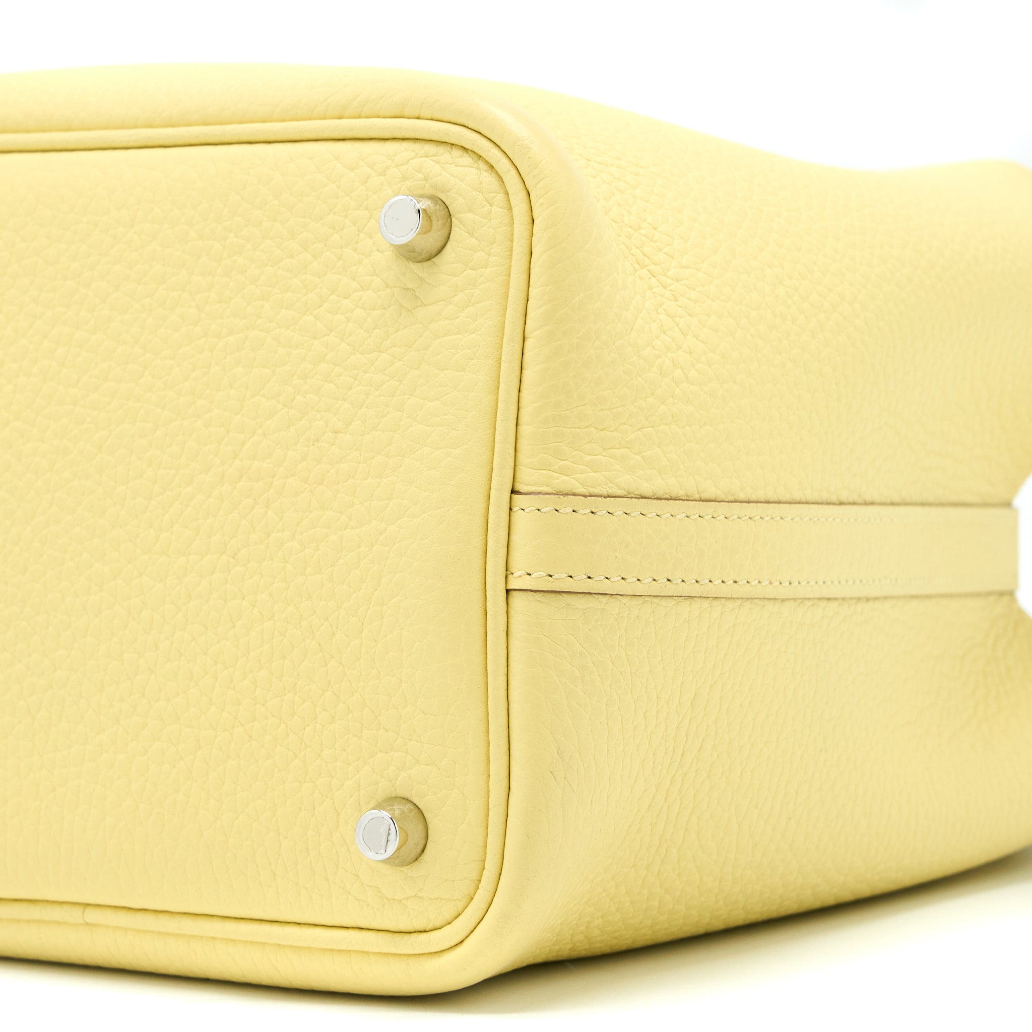 Hermes Picotin 18 Lock Bag Clemence 1Z Jaune Poussin SHW Stamp T - Image 8