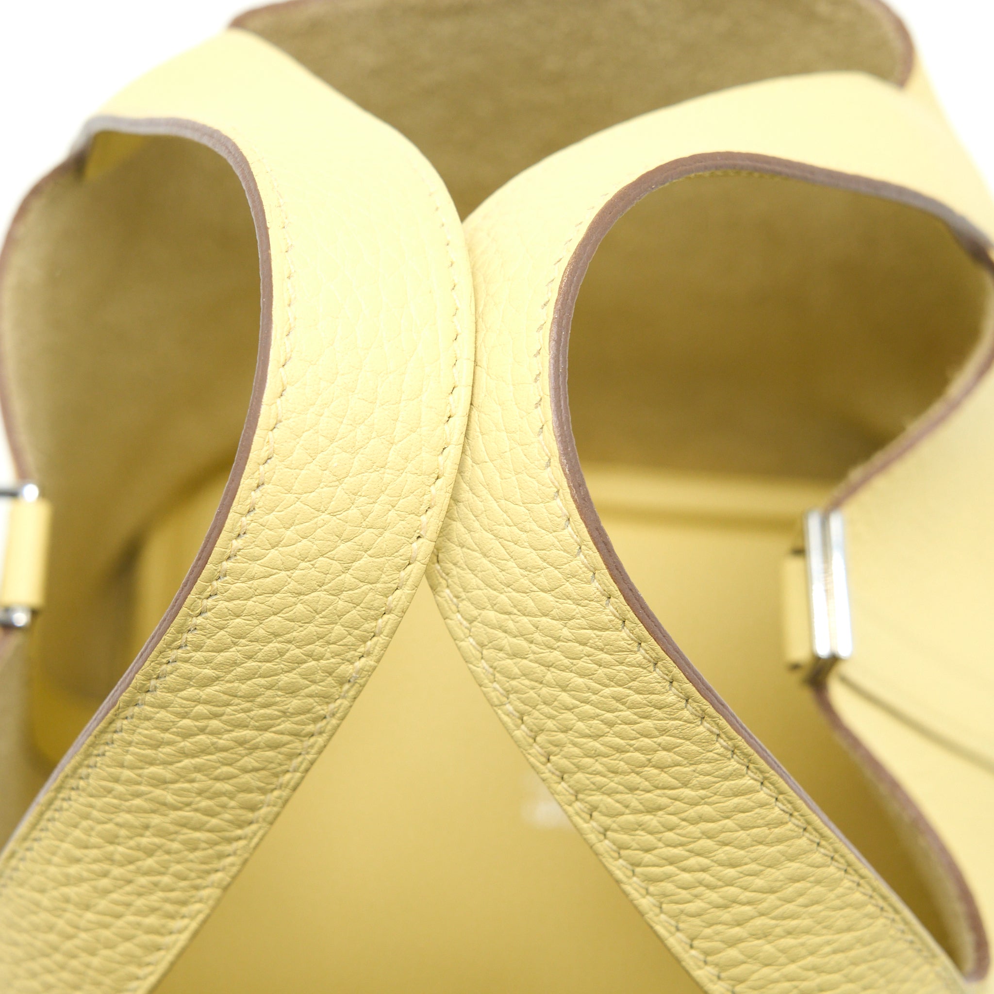 Hermes Picotin 18 Lock Bag Clemence 1Z Jaune Poussin SHW Stamp T - Image 6
