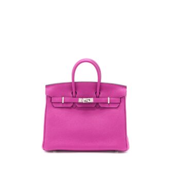 Hermes Birkin 25 Togo Rose Purple SHW Stamp C