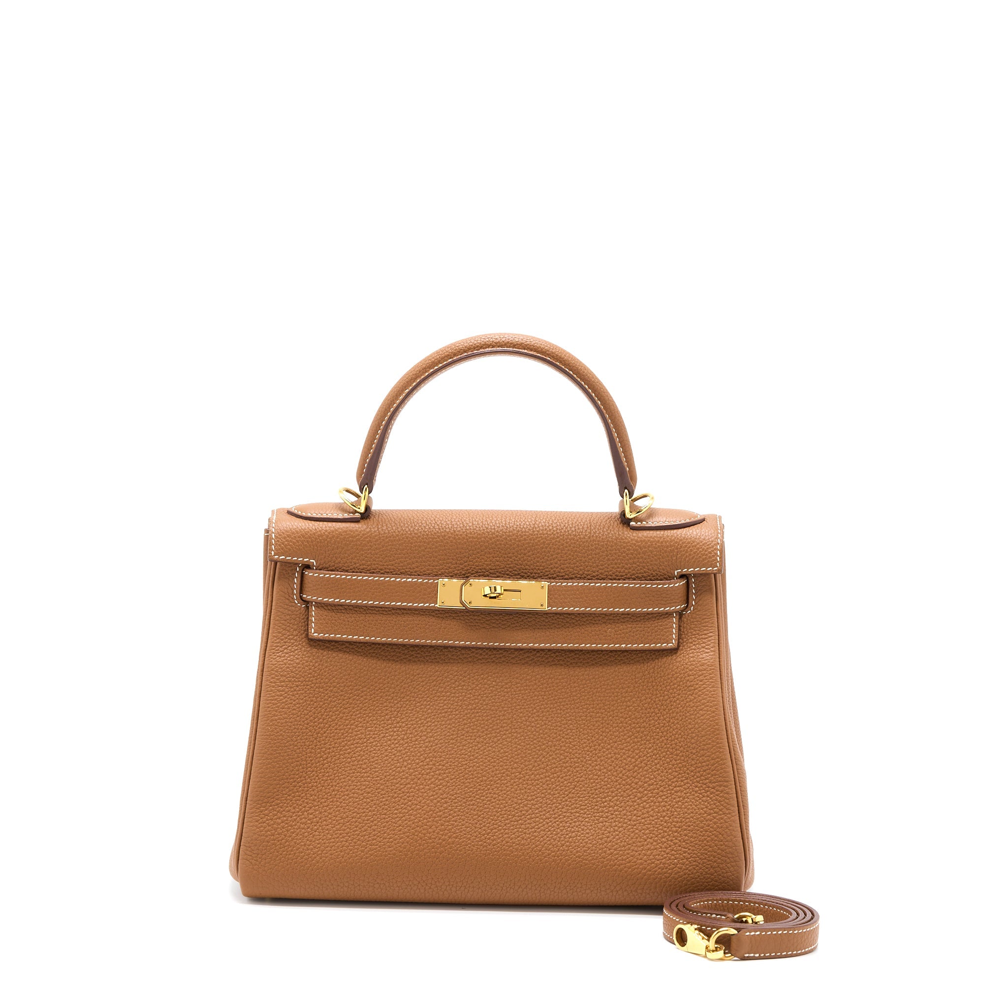 Hermes Kelly 28 Togo Gold GHW Stamp A