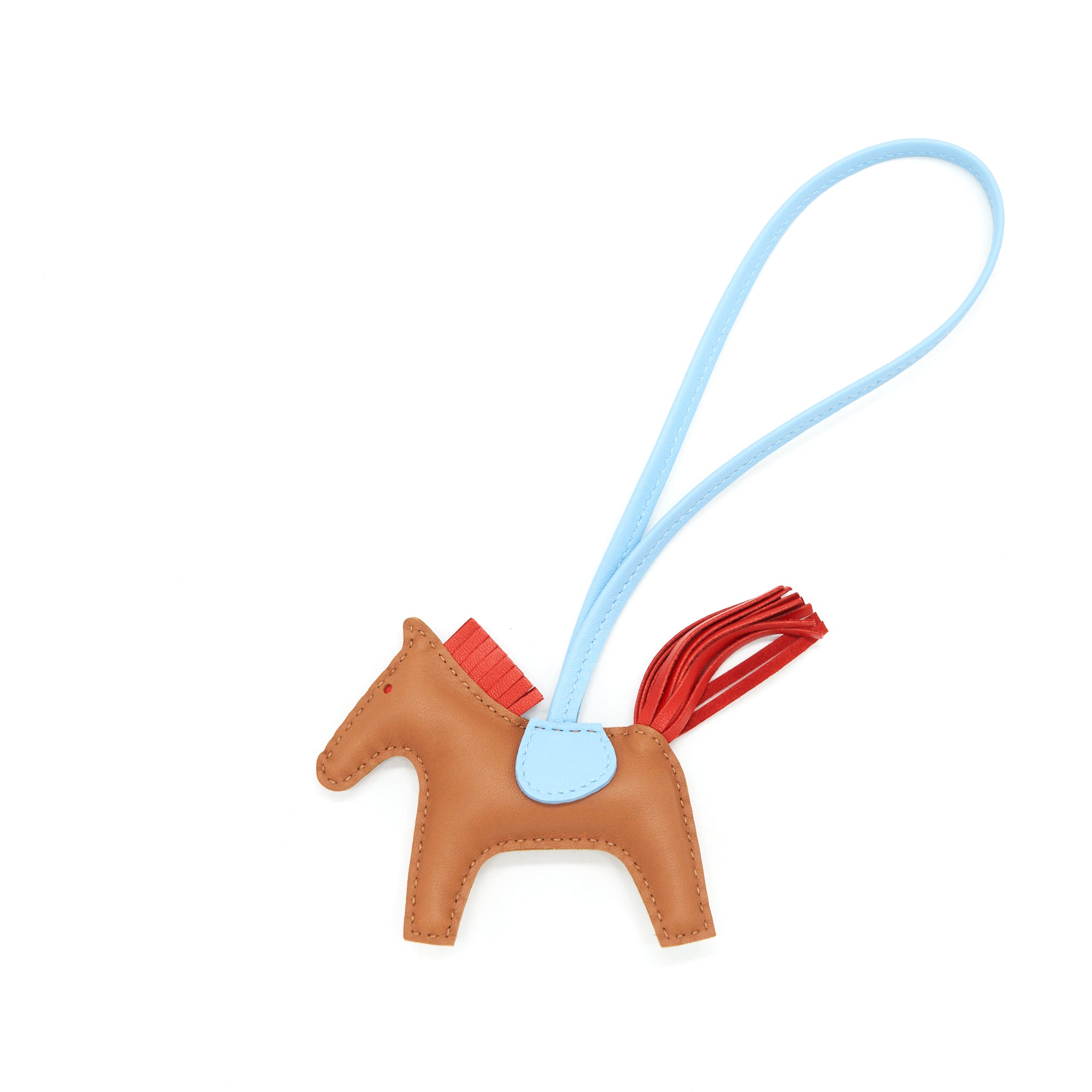 HERMES RODEO GOLD/ LIGHT BLUE/ RED PM