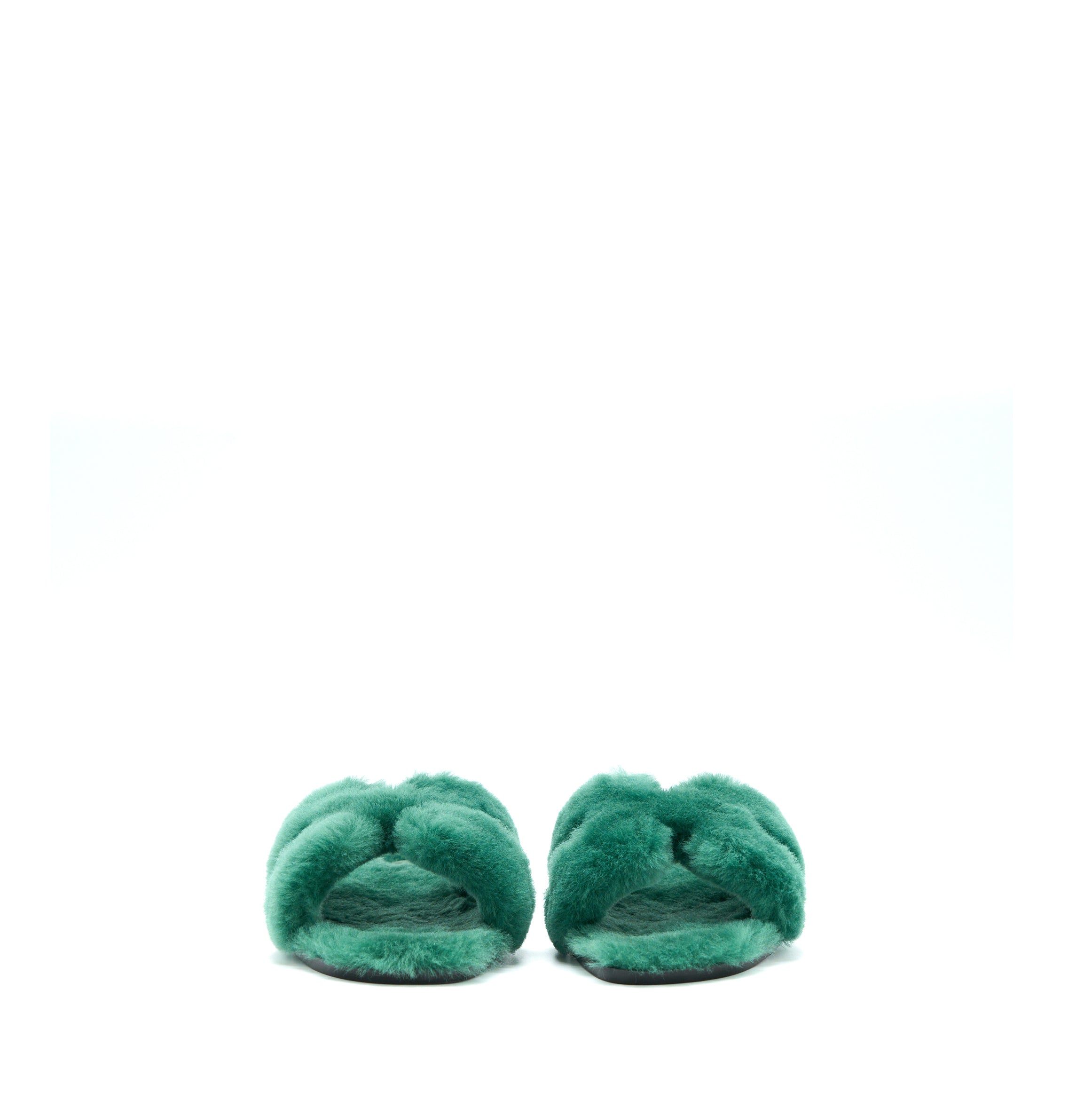 Hermes Size 38 Sandal Oran Peau Green - Image 2