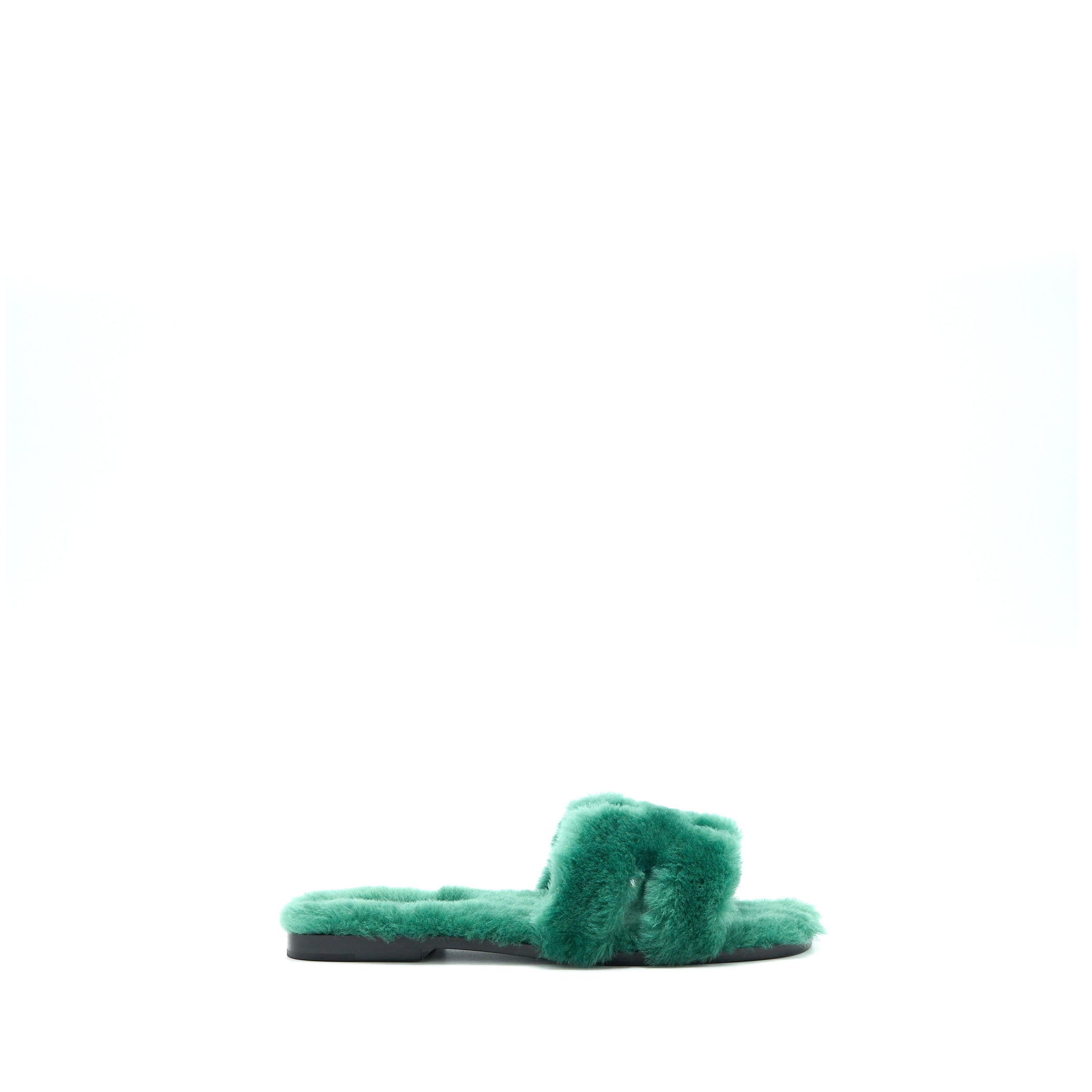 Hermes Size 38 Sandal Oran Peau Green - Image 5
