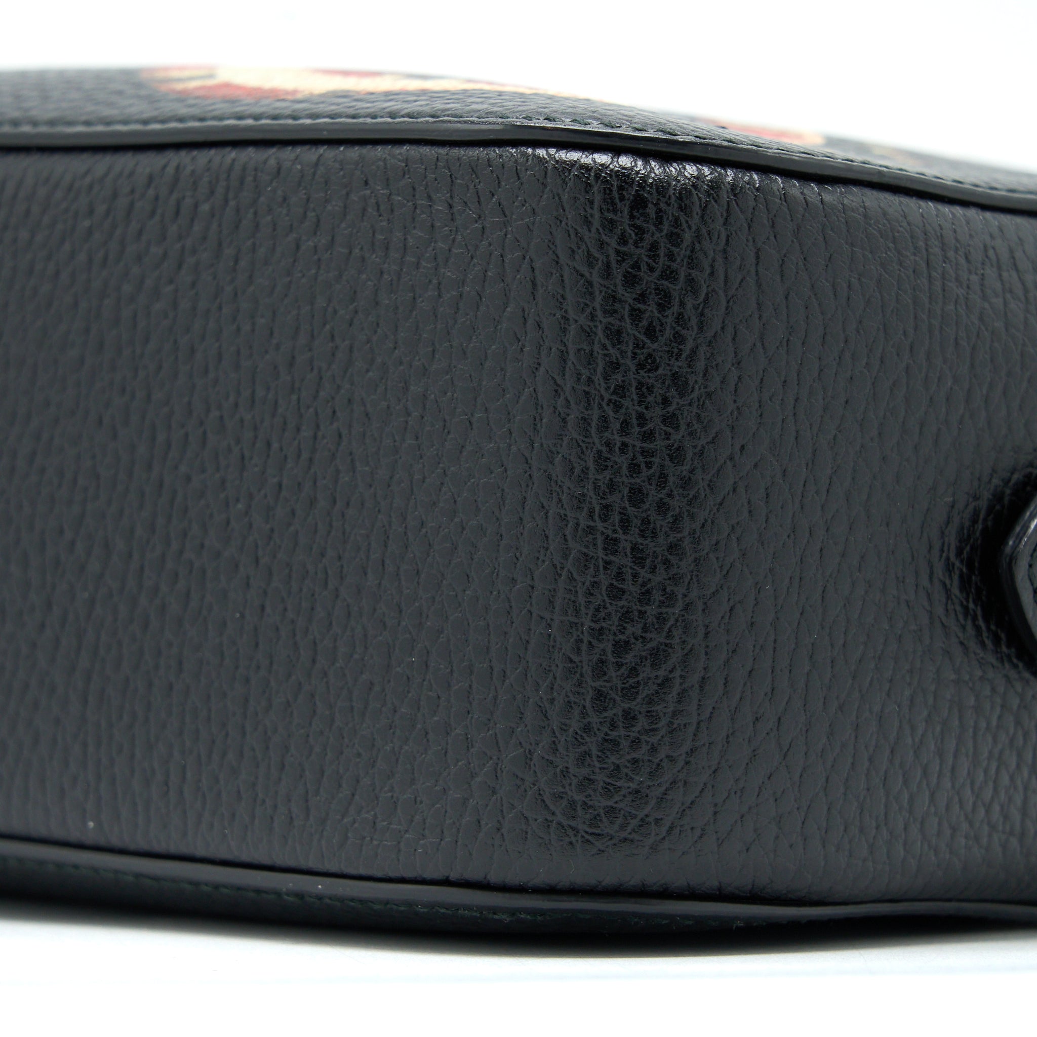 Gucci Snake Printed Camera Bag Calfskin Black GHW - Image 12