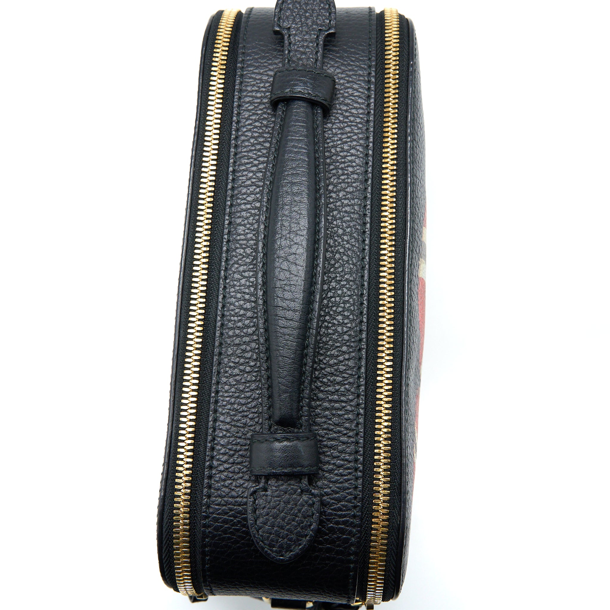 Gucci Snake Printed Camera Bag Calfskin Black GHW - Image 11