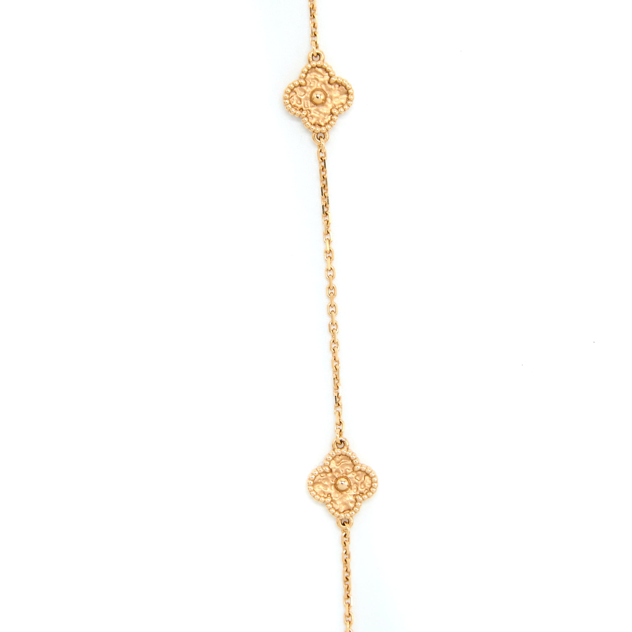 Van Cleef & Arpels Sweet Alhambra 16 Motif Long Necklace Rose Gold - Image 3