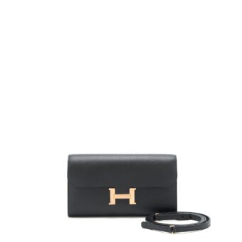 Hermes Constance to go epsom Black RGHW Stamp Z