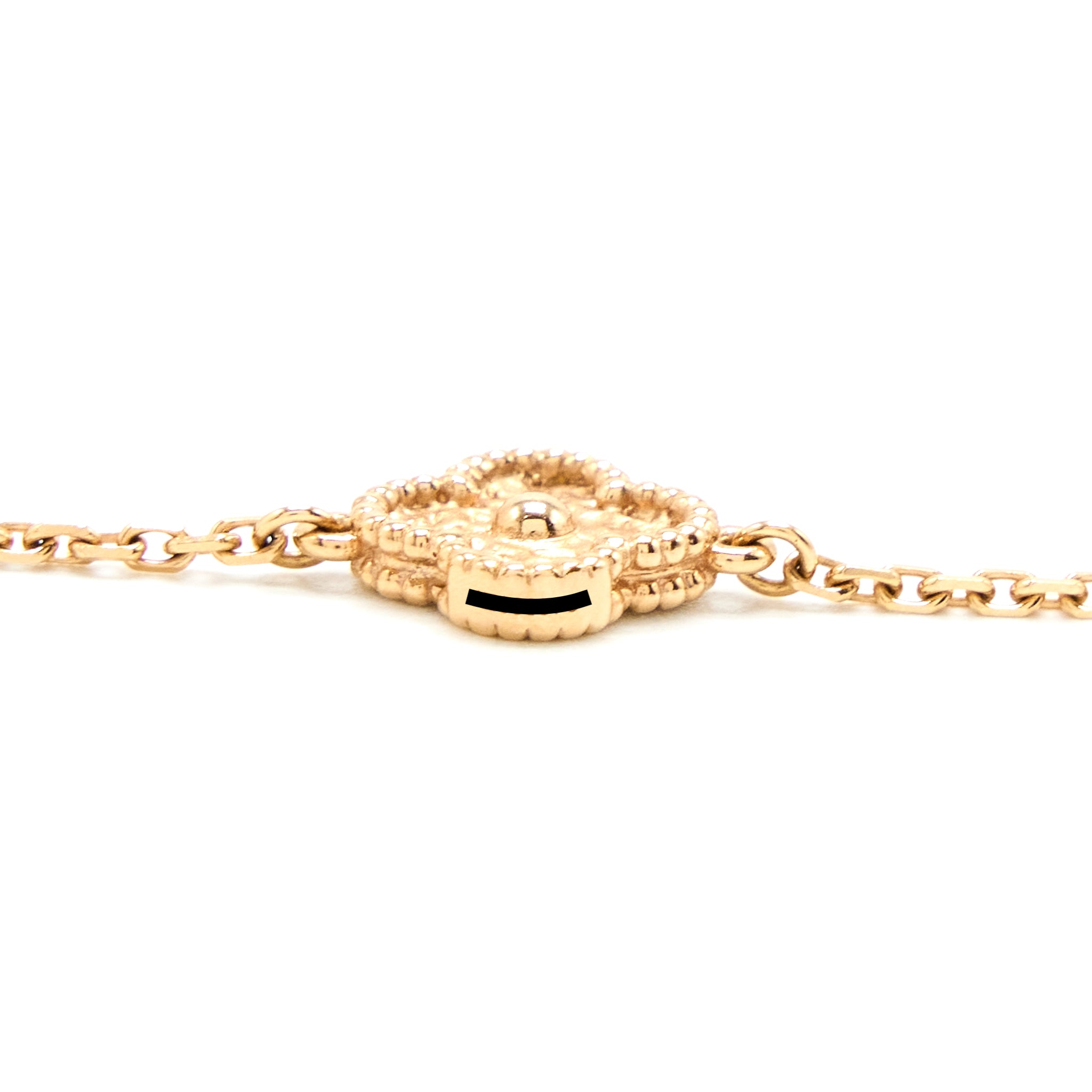 Van Cleef & Arpels Sweet Alhambra 16 Motif Long Necklace Rose Gold - Image 4