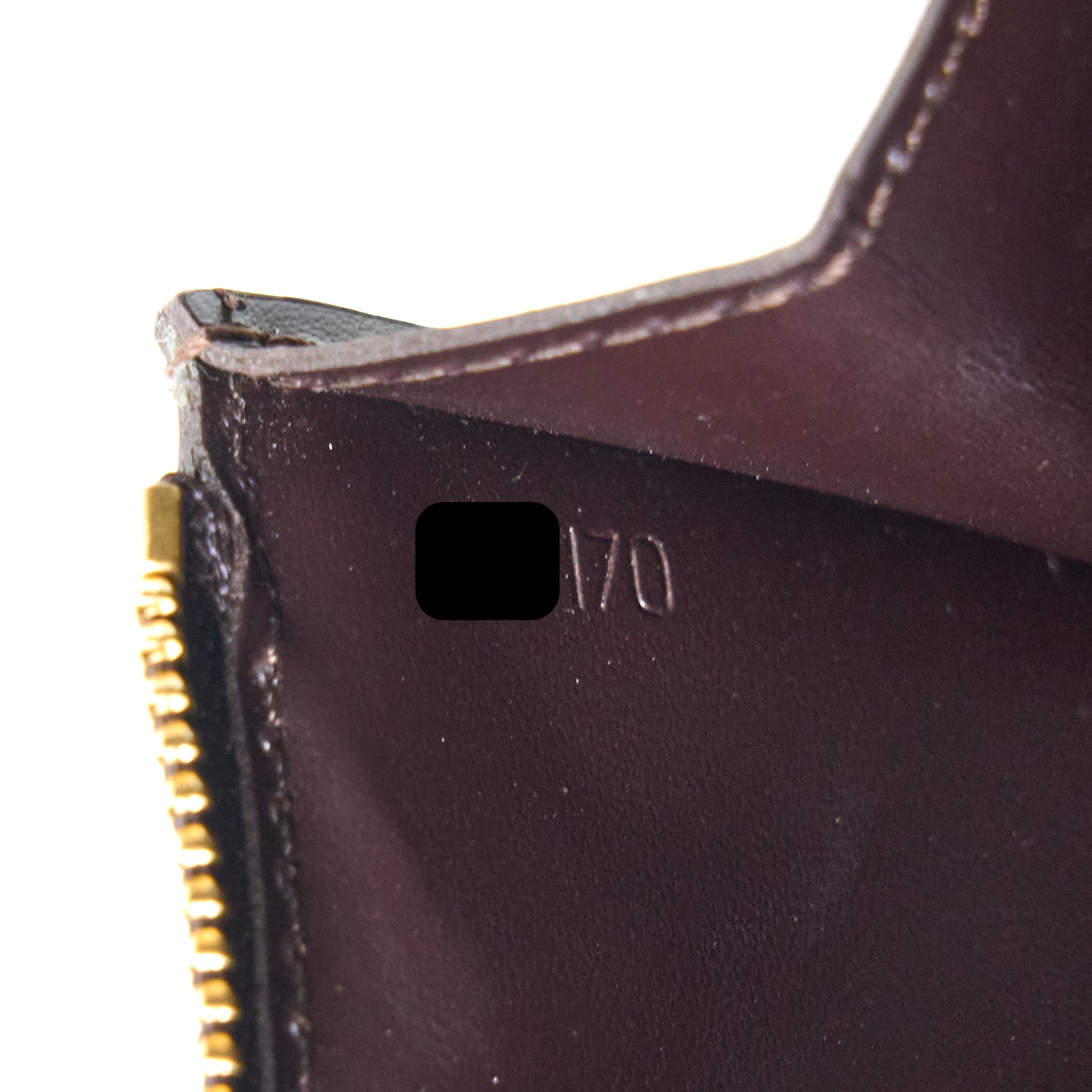 Louis Vuitton Zippy Pouch with Key Chain Patent Dark Red GHW - Image 10
