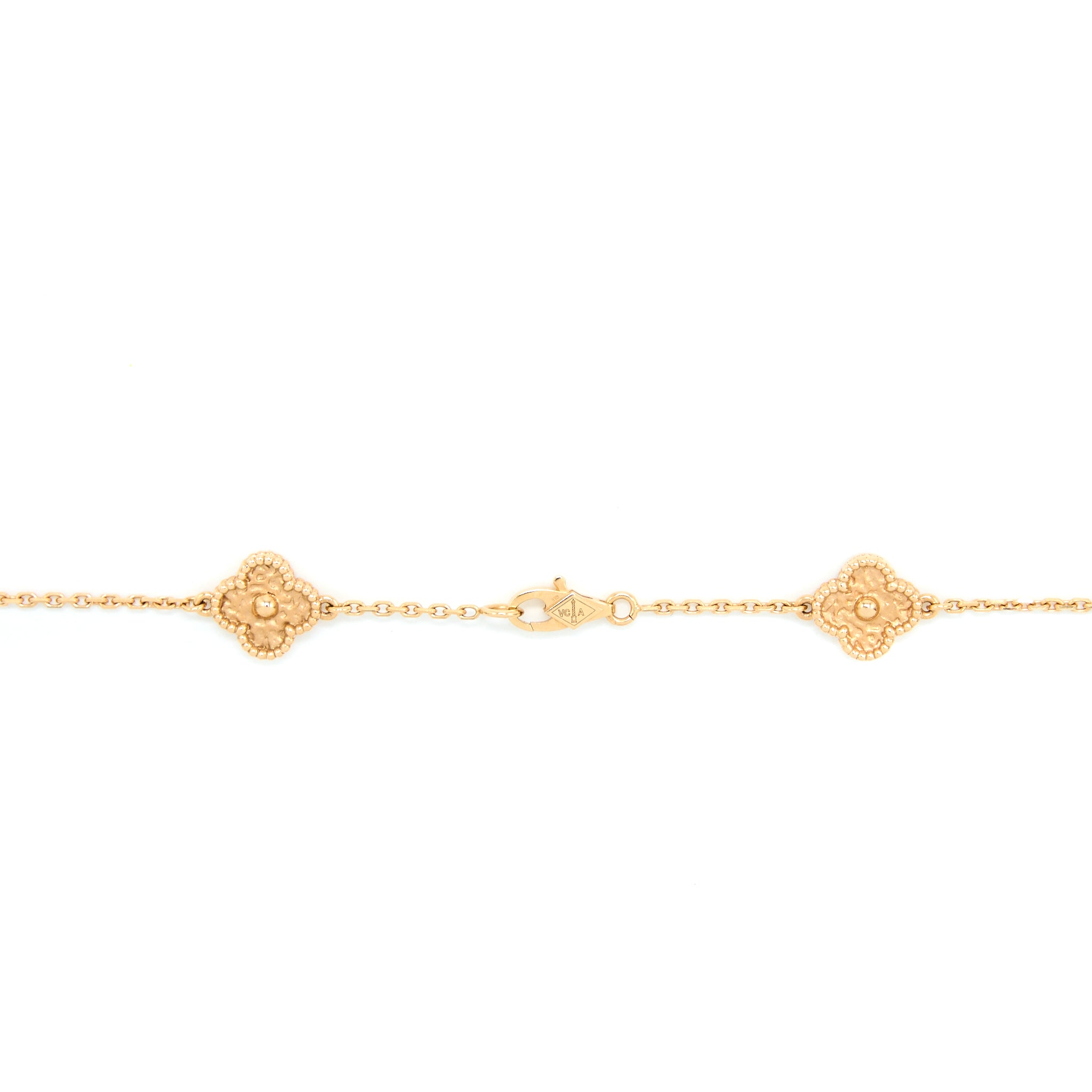 Van Cleef & Arpels Sweet Alhambra 16 Motif Long Necklace Rose Gold - Image 2