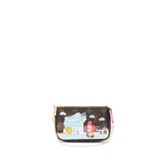Louis Vuitton 2022 Christmas Limited Mini Pochette Accessories Monogram Canvas Seoul Boutique GHW