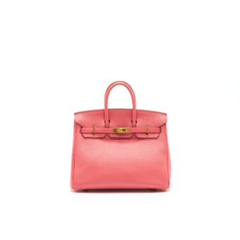 Hermes birkin Togo 25 Rose Lipstick GHW