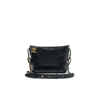 Chanel Small Black Gabrielle Hobo Bag