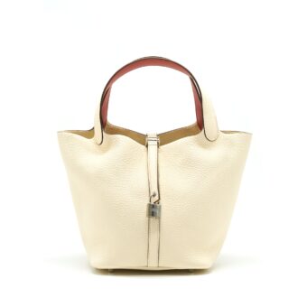 Hermes Picotin22 Nata/ Terre SHW Stamp Y