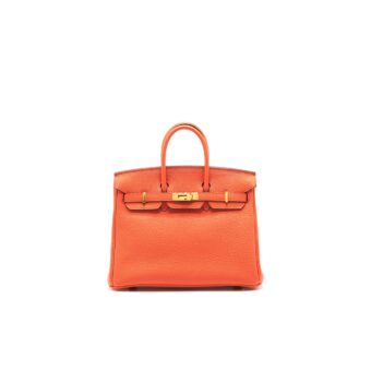 HERMES BIRKIN TOGO 25 ORANG POPPY