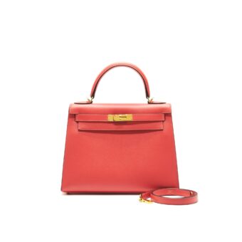 HERMES KELLY 28 Rose Jaipur GHW
