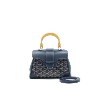 Goyard Mini Saigon Bag Navy