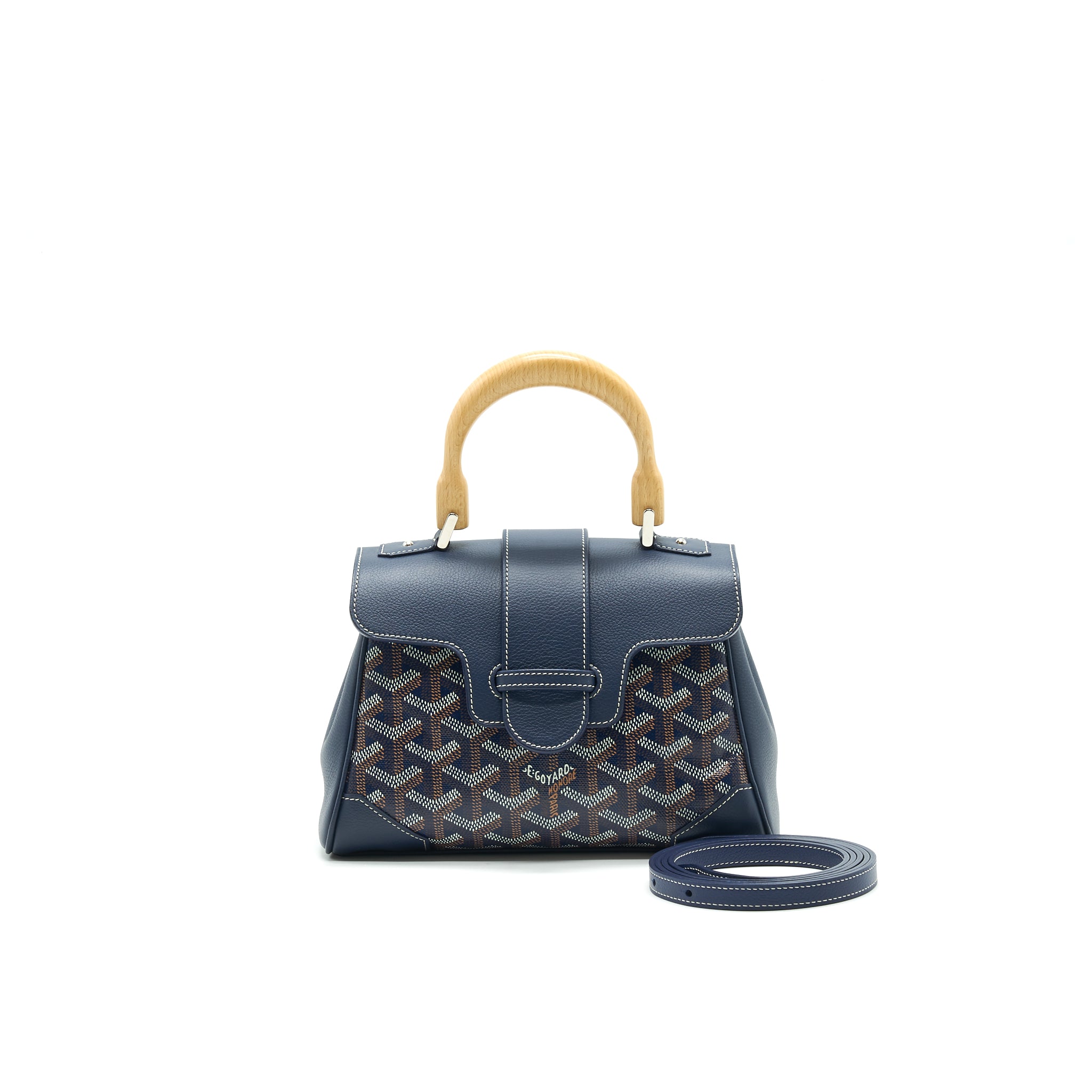Goyard Mini Saigon Bag Navy