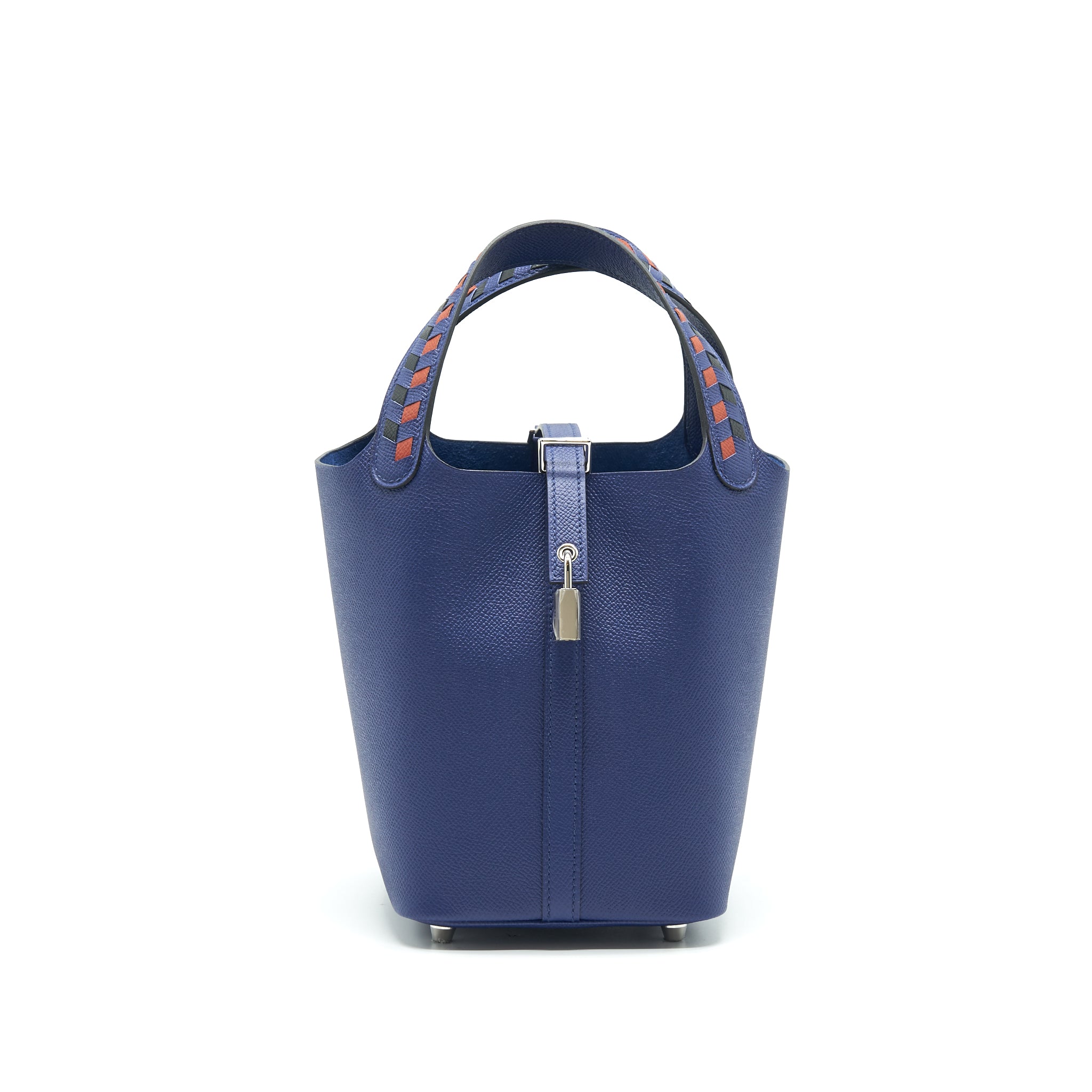 HERMES PICOTIN 18 BLUE ENCRE/BRIQUE/NIOR SHW