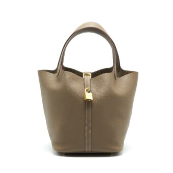 HERMES PICOTIN 22 ETOUPE GHW