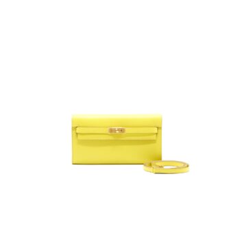 Hermes Classique Kelly To Go Chevre Mysore 9R Lime RIGHT