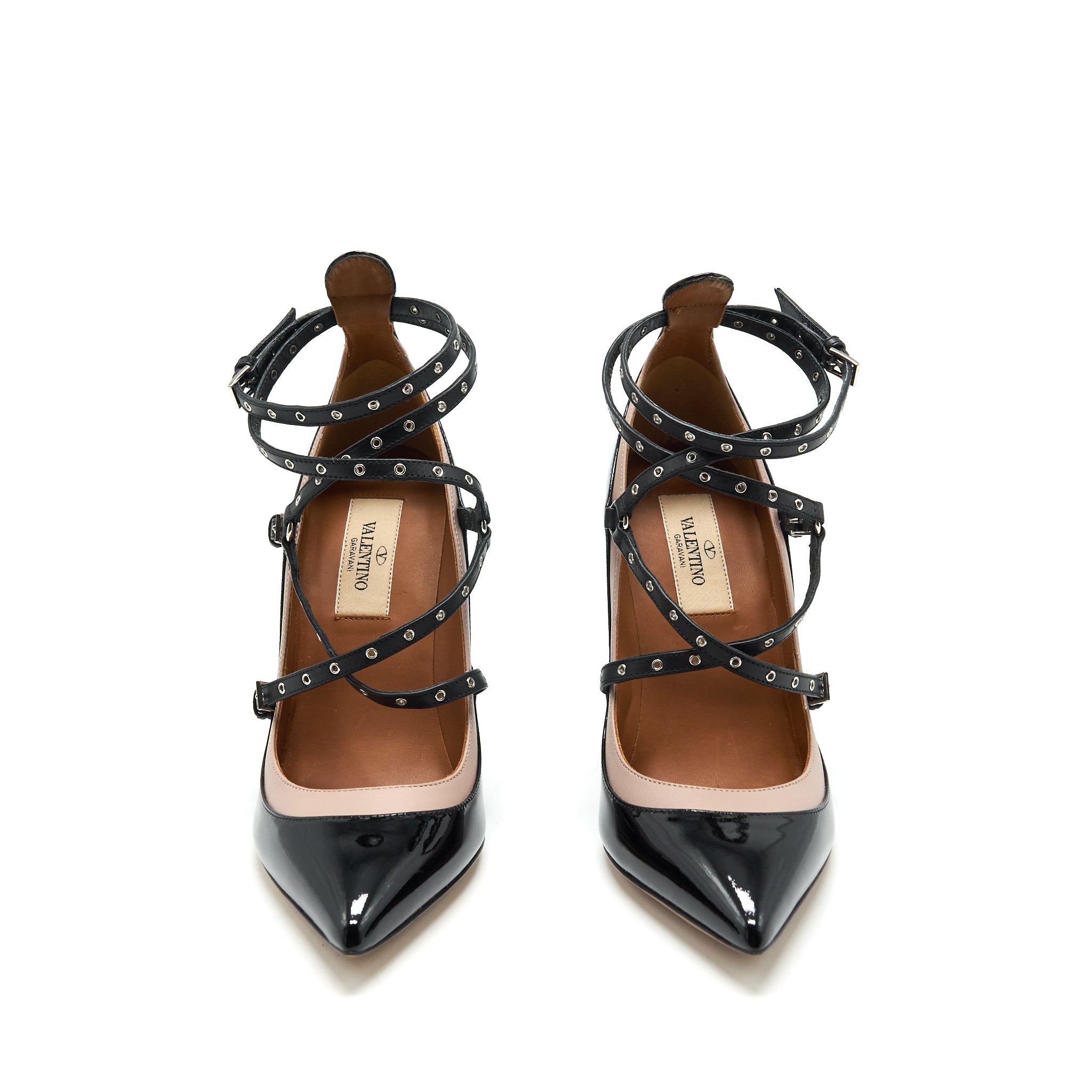 Valentino Size 36 Love Latch Heels Black - Image 2