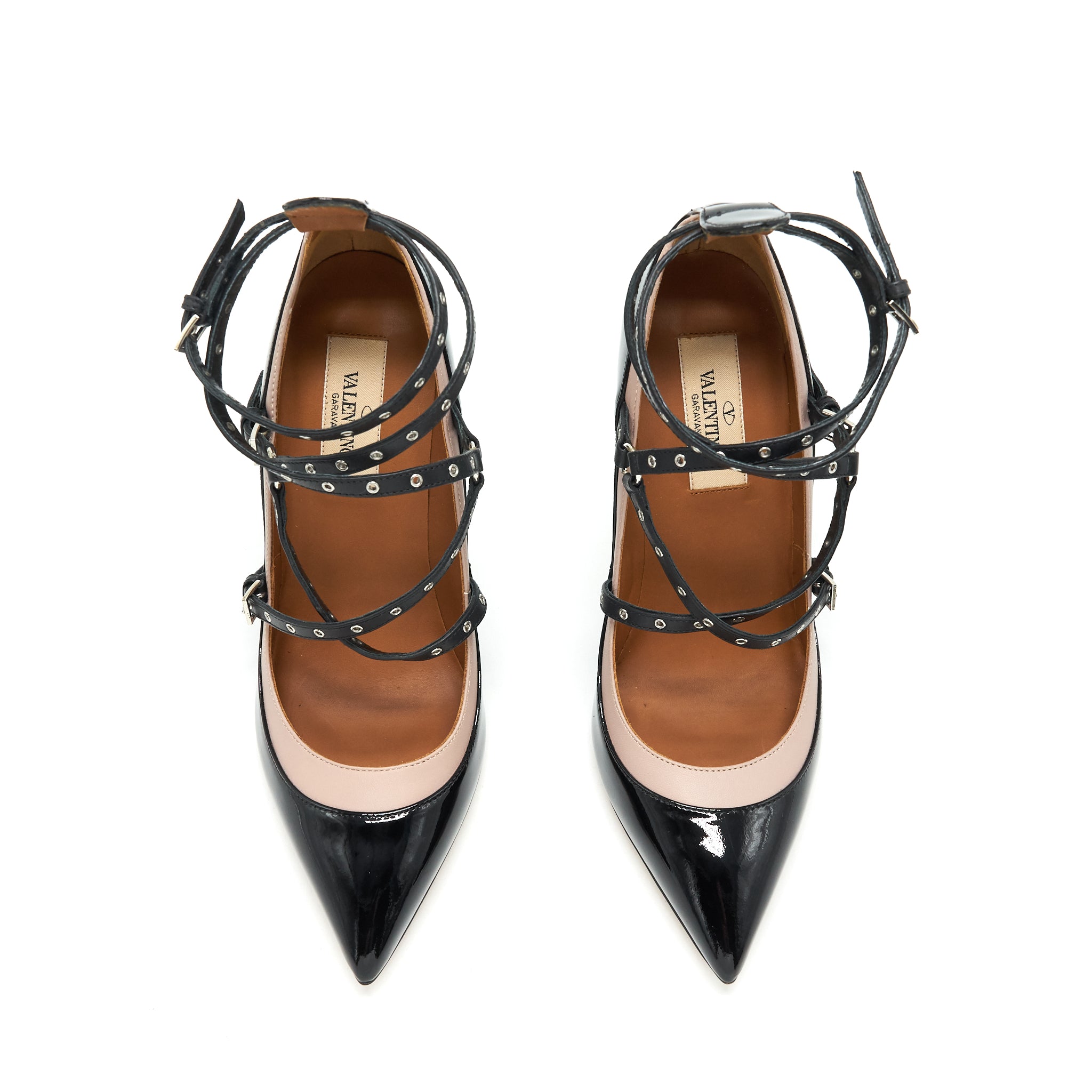 Valentino Size 36 Love Latch Heels Black - Image 4