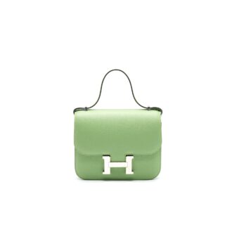 Hermes Constance Mini Vert Criquet SHW Stamp Y
