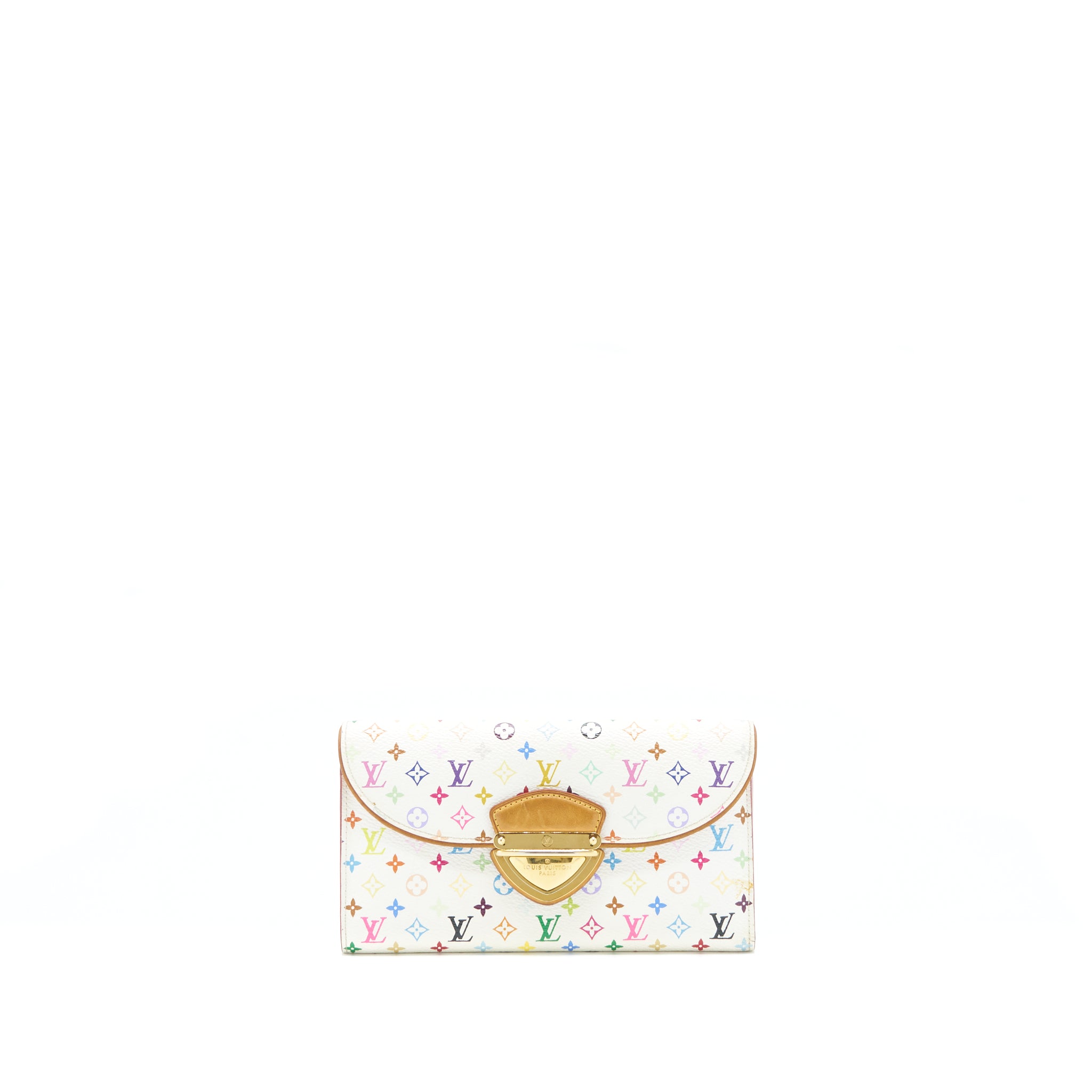 Louis Vuitton vintage compact long wallet Multicolour Monogram