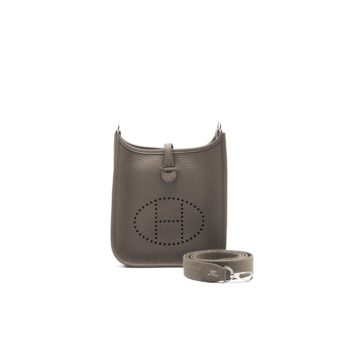 Hermes Mini Evelyne 8F Etain SHW Stamp Y