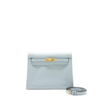 Hermes Kelly Danse Evercolor 8U Blue Glacier GHW Stamp Z