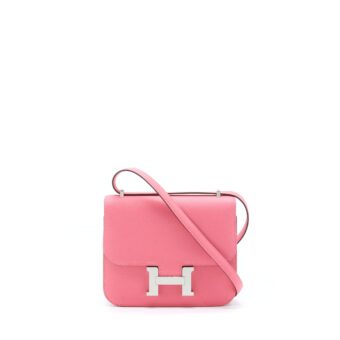 Hermes Constance Mini Epsom Rose Azalee SHW Stamp Y