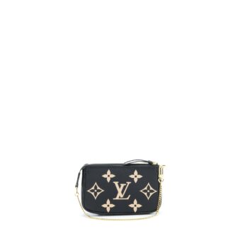 Louis Vuitton Mini Pochette Accessories Bicolour Monogram ‘em-Reintegration Black SHW