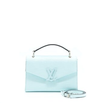 Louis Vuitton Top Handle Flap Bag Epi Light Blue SHW