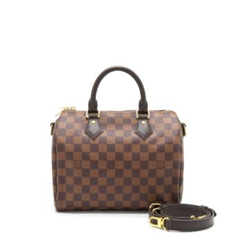 Louis Vuitton Speedy Bandouliere 25 Damier Ebene Canvas GHW