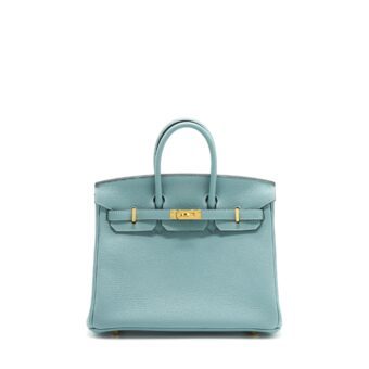 Hermes Birkin 25 Togo 7G Ciel GHW Stamp Y