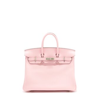 Hermes Birkin 25 Jonathan 3Q Rose Sakura SHW Stamp Z